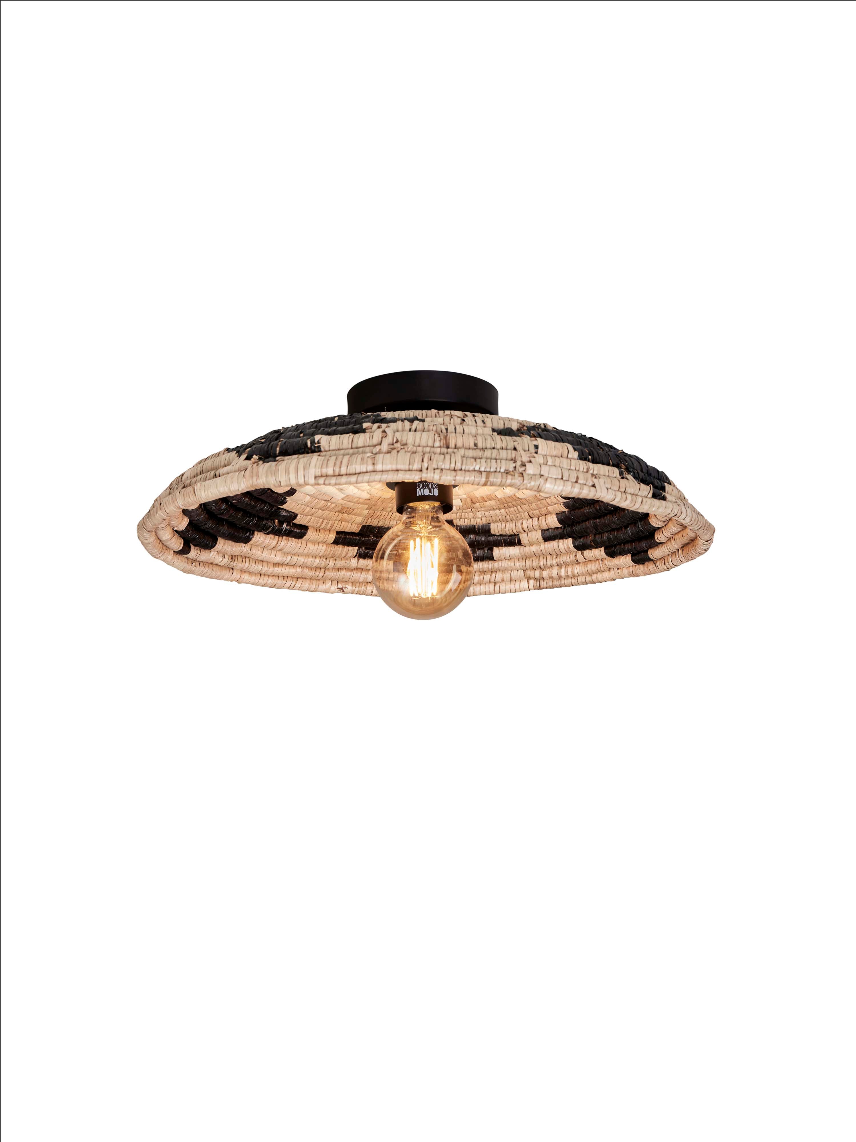 Good&Mojo Plafonniere Andros dia. 45cm, black/wet/white